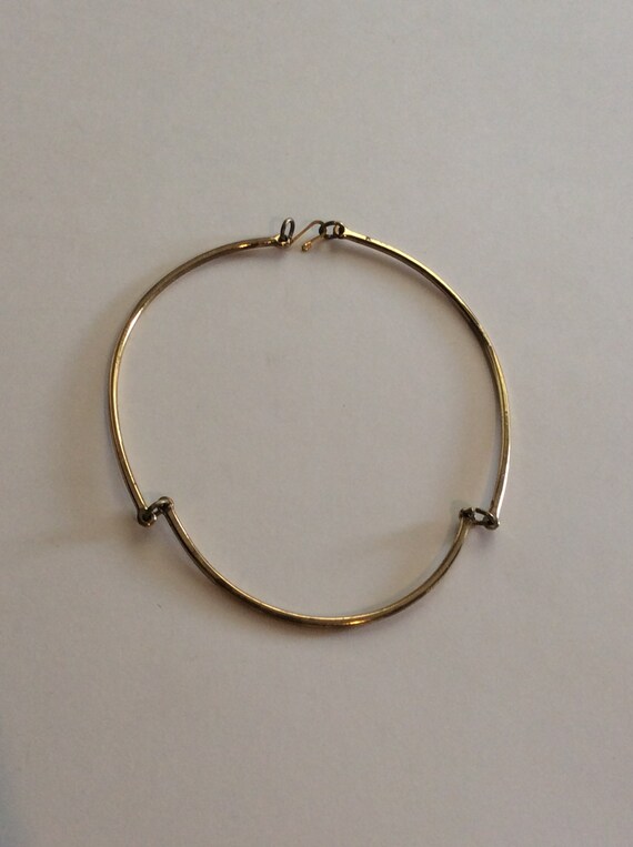 Vintage Gold Metal Necklace, Mid Century - image 6