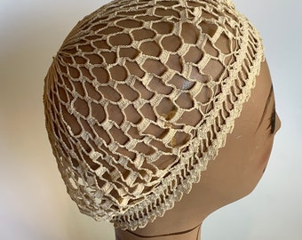 Antique Crochet Sleeping Hat