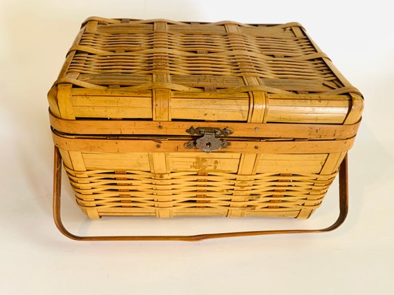 Vintage Bamboo Box Purse, Japan - image 9