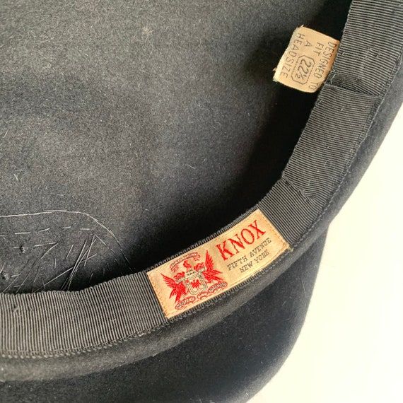 Vintage Fashion Hat with Black Jet Beaded Details - image 3