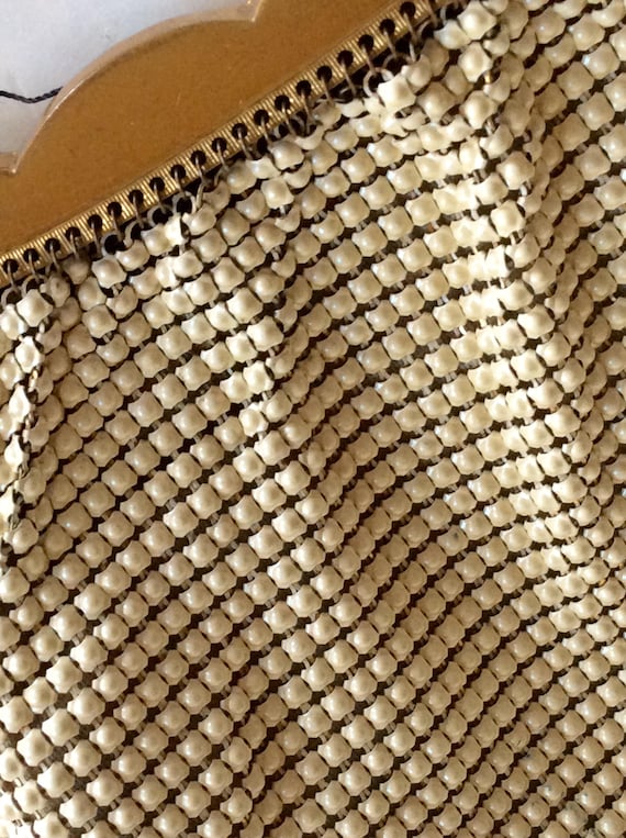 Vintage Beaded Handbag, USA, Whiting and Davis Ba… - image 3