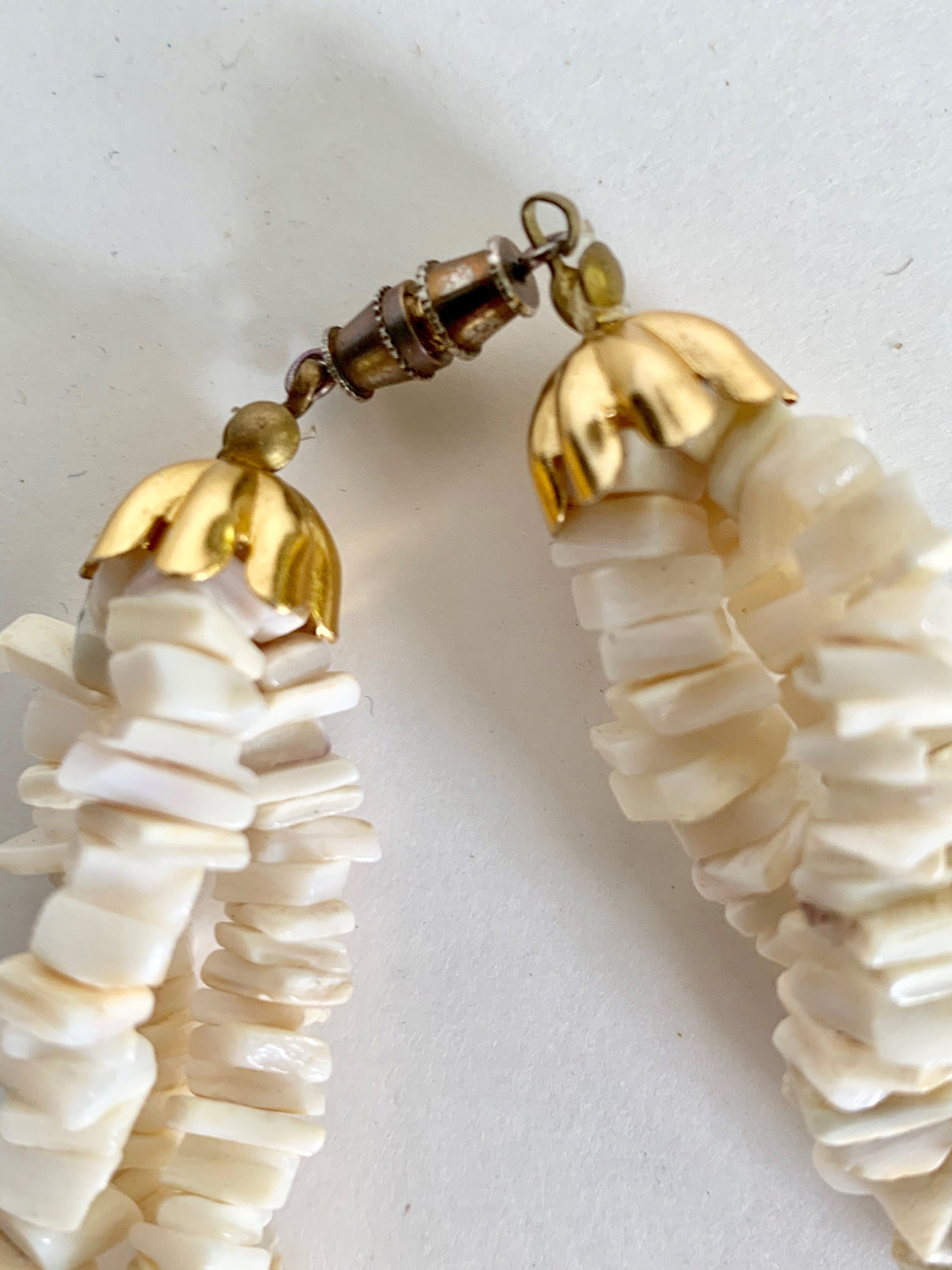 Vintage Twisted Triple Strand Puca Shell Necklace - Etsy