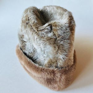 Vintage Faux Fur Hat Ferdora Style
