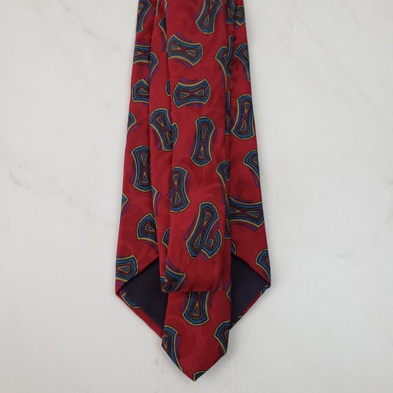 Swing Mens Vintage Silk Necktie Classic Red - image 4