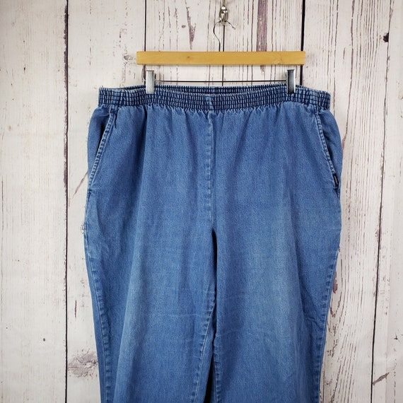 CHIC Vintage Pull on Denim Jeans Womens 