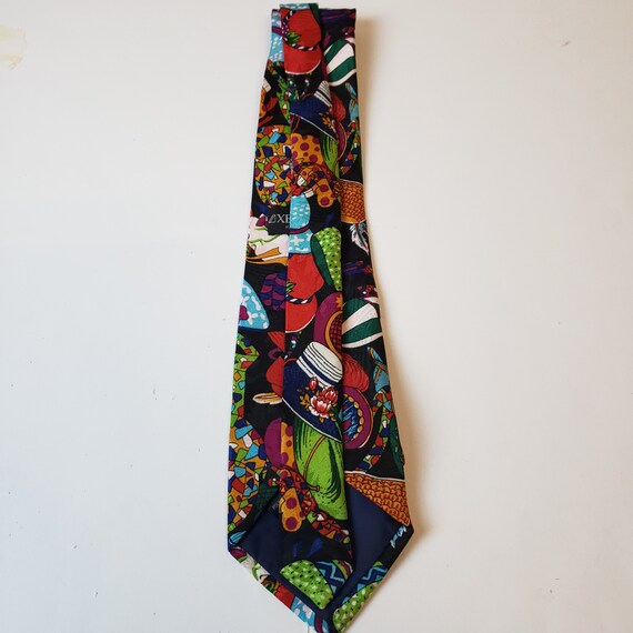 Axessorium Mens Vintage Handmade Tie Multicolor G… - image 4