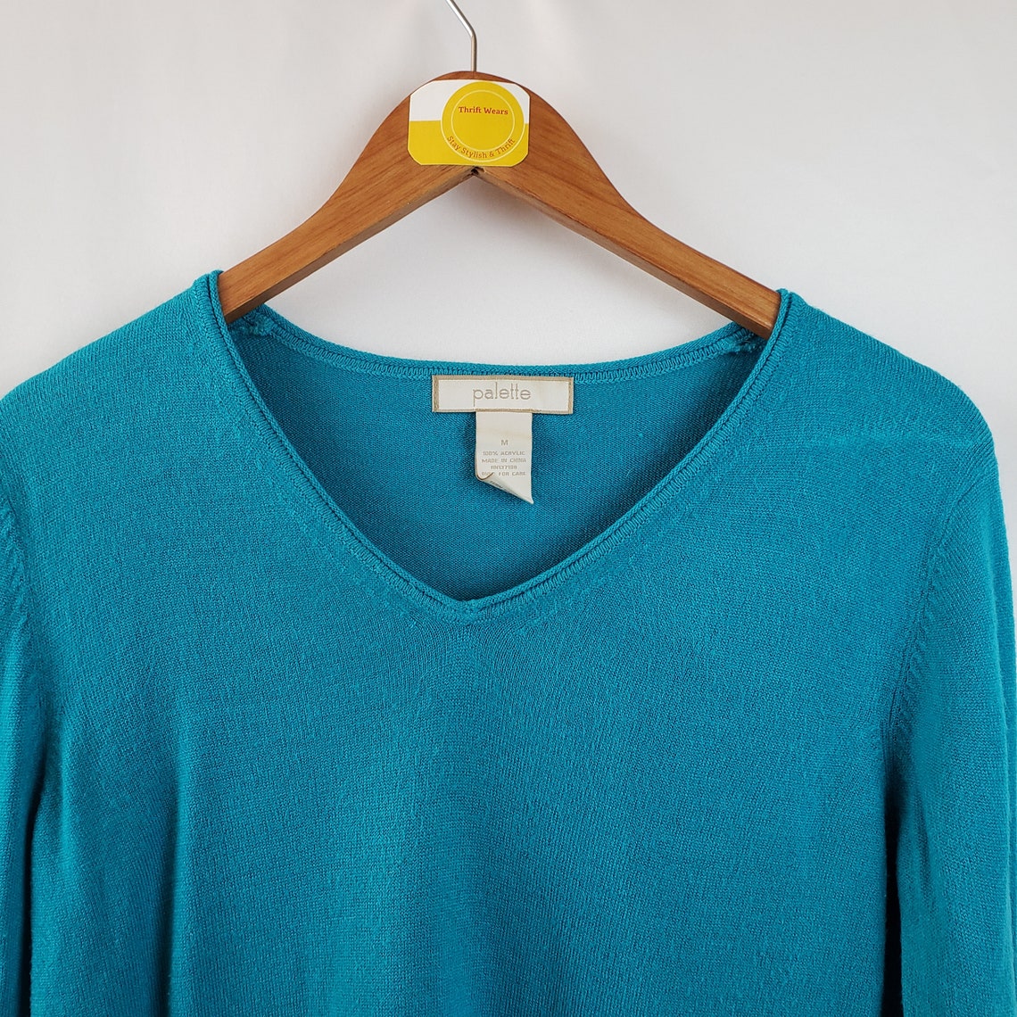 Palette Womens Vintage V-neck Sweater Size Medium Pullover - Etsy