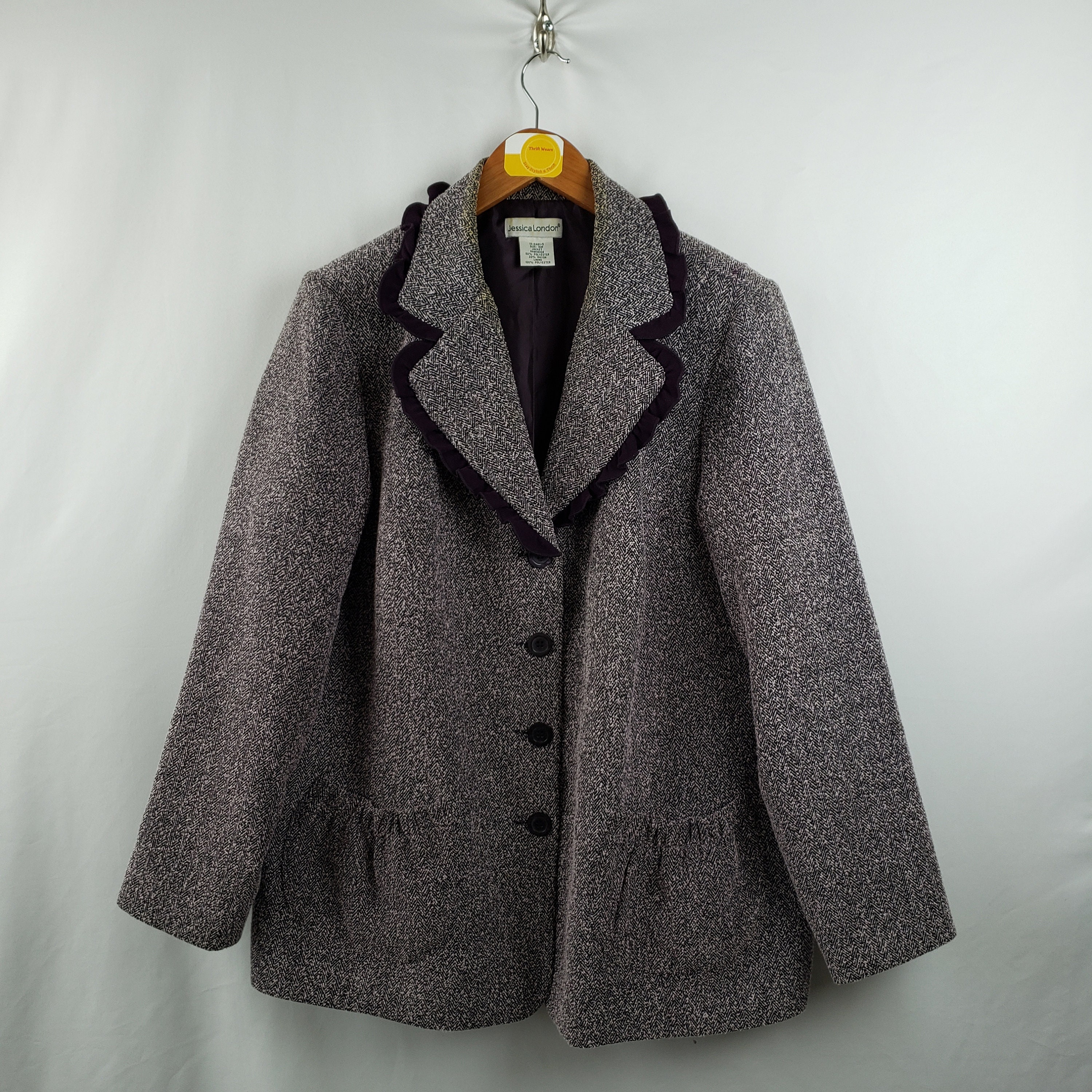 womens vintage tweed blazer