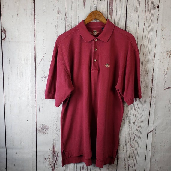 Gant USA 1990's Vintage Polo Shirt Mens Size L Pi… - image 2