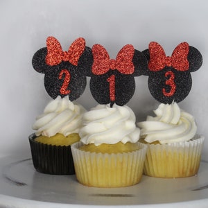 Minnie Mouse Cupcake Toppers