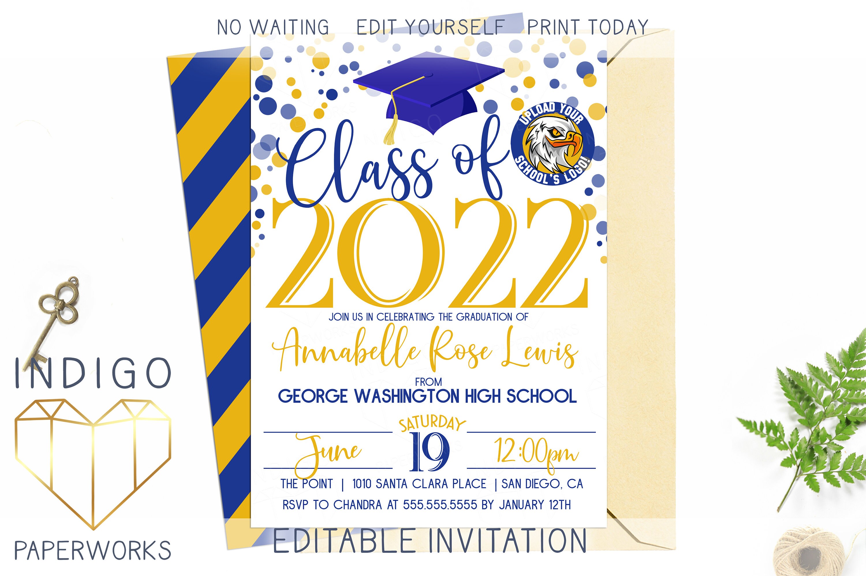 2022 Graduation Invitations Templates