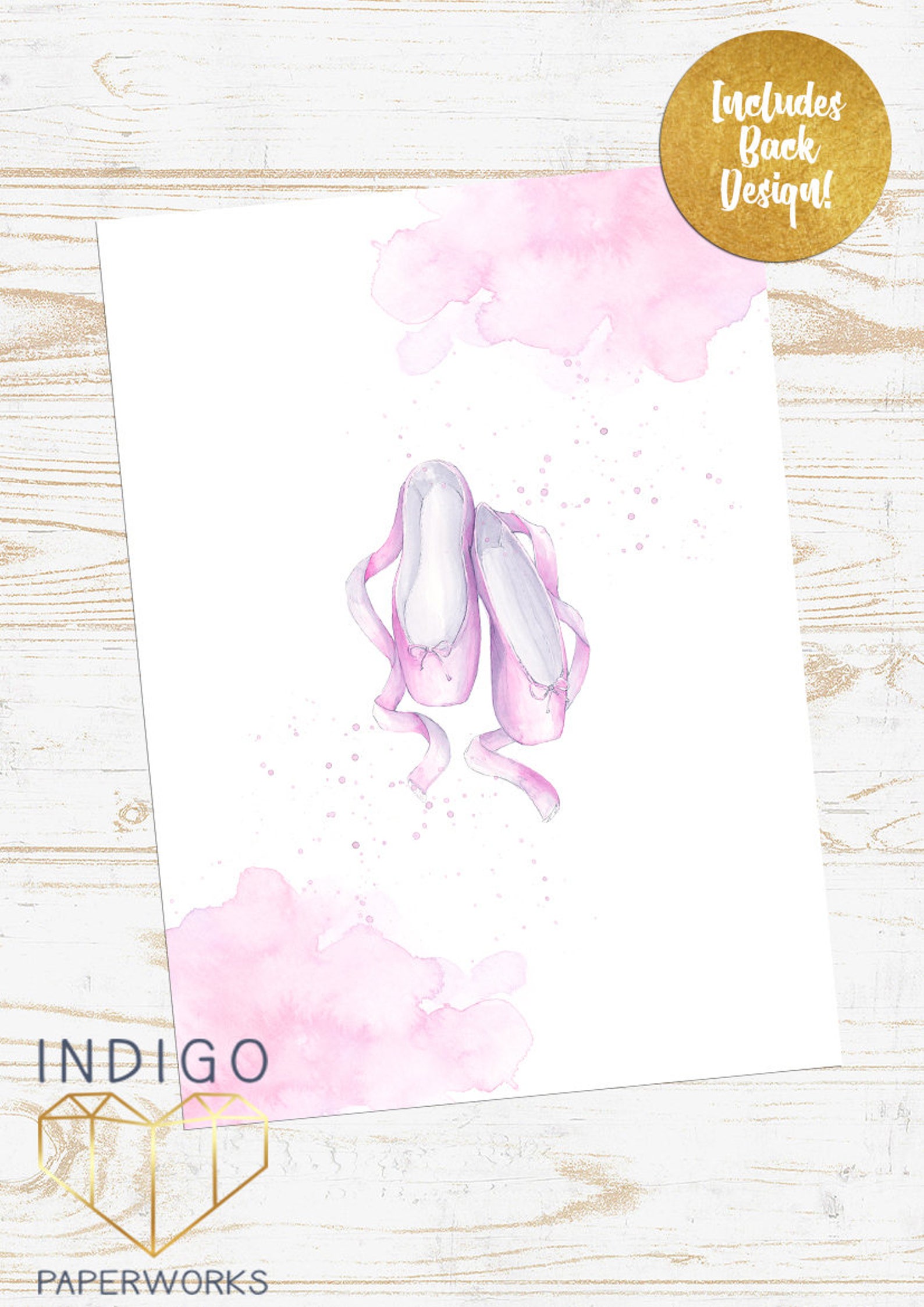 pink and gold ballet shoes invitation, recital, ballerina birthday, dance birthday, ballet party, pink and gold, toe shoes, digi