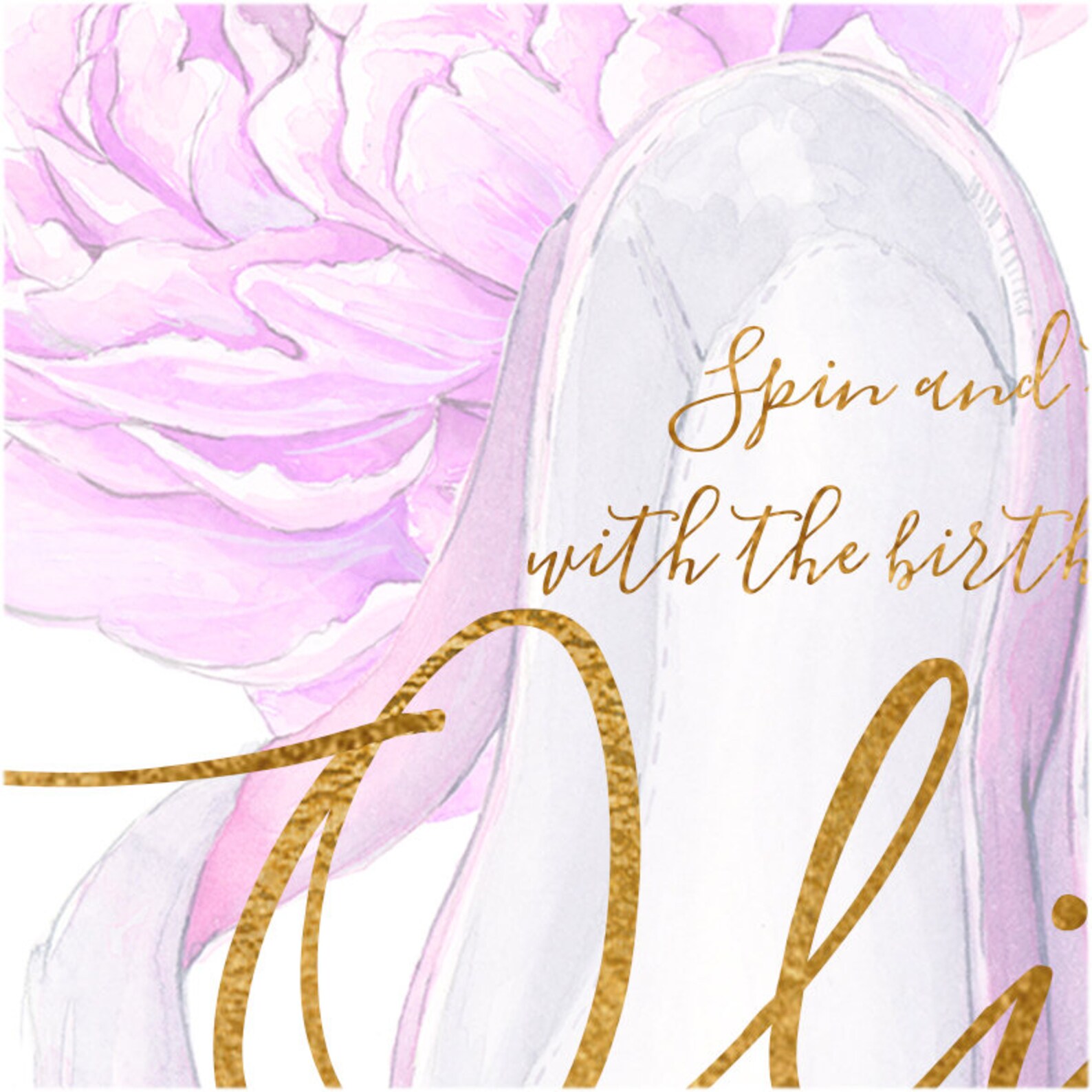 pink and gold ballet shoes invitation, recital, ballerina birthday, dance birthday, ballet party, pink and gold, toe shoes, digi