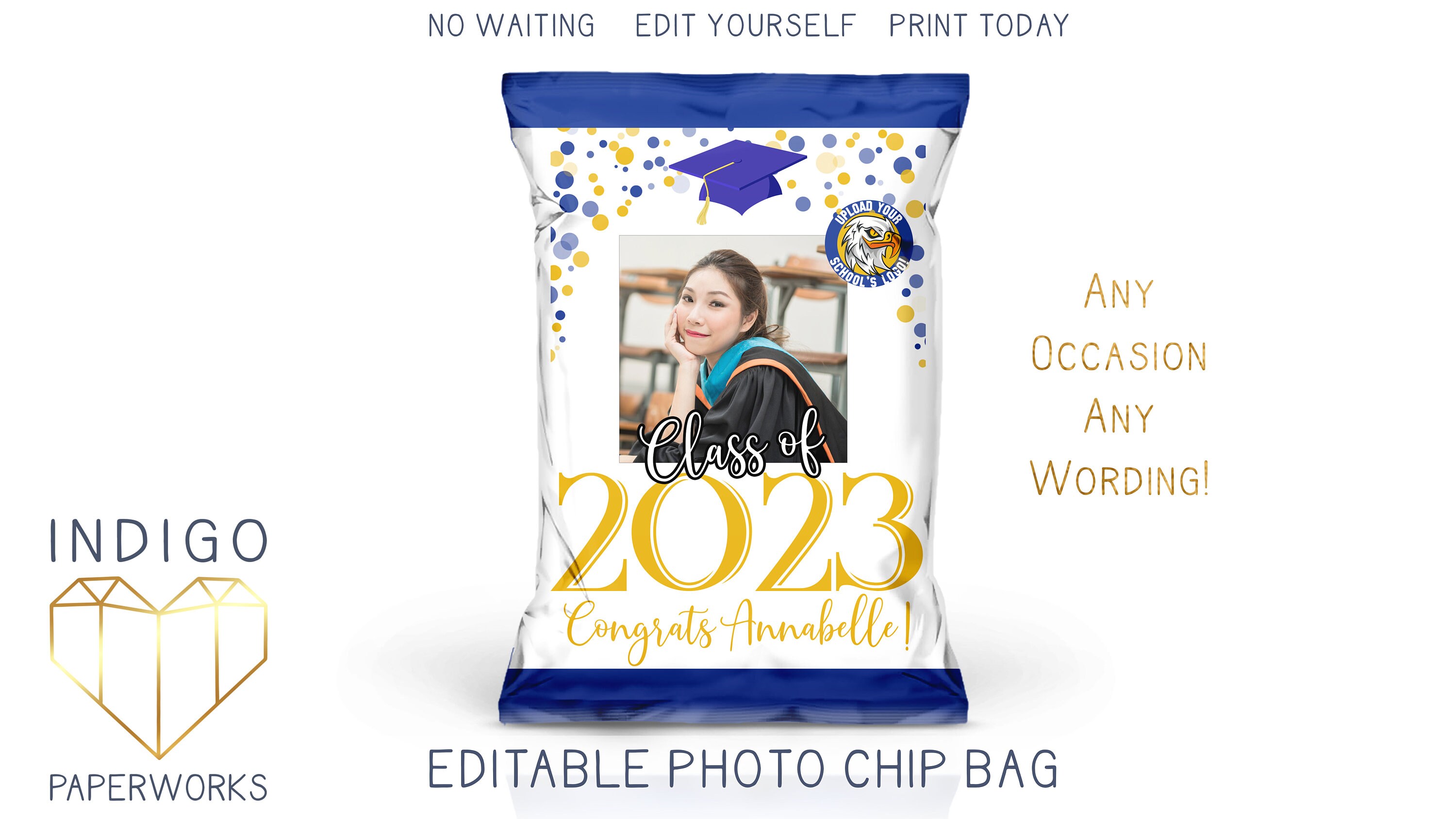 Graduation Hat Gold Foil Seal Stickers for Graduation announcements -  CutCardStock