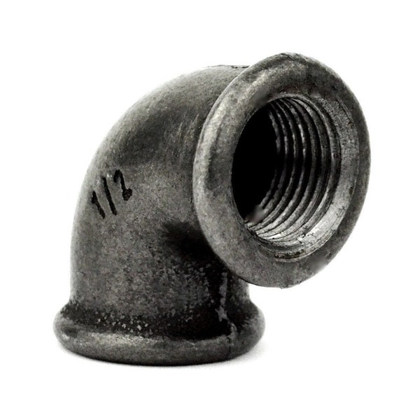 Small spoke elbow connection - Black Cast Iron - All sizes