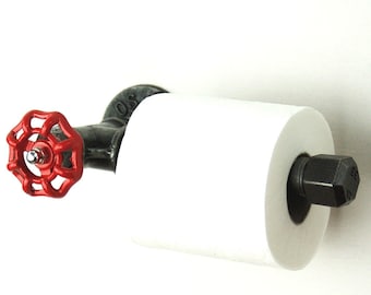 Toilet paper dispenser model 1 - wheel industrial style plumbing fittings