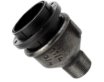E27 Socket Kit for Plumbing Pipe Lamp - Raw Cast Iron - DIY Industrial Lighting