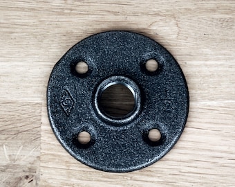 Brida de piso de hierro fundido roscado de gran diámetro de 1/2&#39;&#39; (15/21 mm)