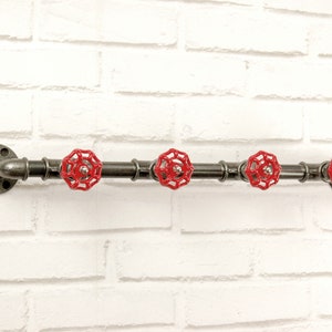 Coat rack, cast iron rack hook - 4 or more red steering wheels