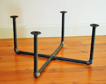 Low structure 34.5cm cross feet industrial furniture (coffee table, furniture) custom