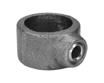 Pipe Clamp BTR Raw Steel | Screw-On Tube Collar Allen Screw | Tubular Structure Industrial DIY Furniture 3/4 Inch