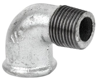 MF elbow connection (male / female) - Galvanized cast iron - All sizes