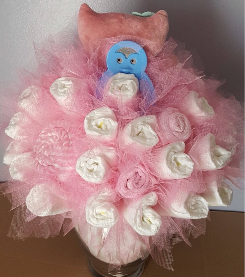 new mom gift baby girl shower decorations Owl Diaper bouquet baby shower centerpiece unique new baby gift baby shower gift