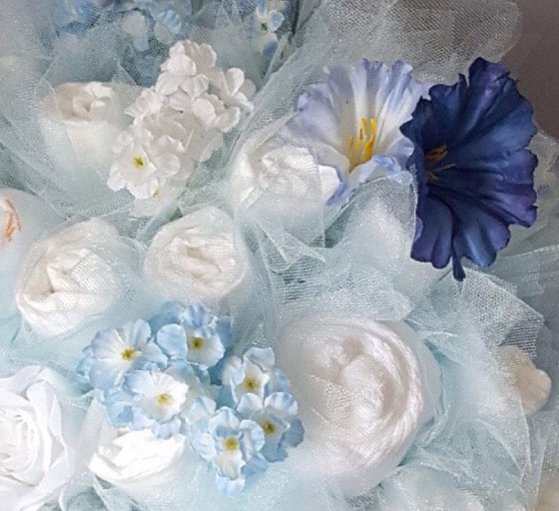 Kitchen Dining Kitchen Decor Unique New Baby Gift Baby Shower Idea Flower Diaper Bouquet Baby Boy Shower Decorations Baby Shower Centerpiece Diaper Bouquet