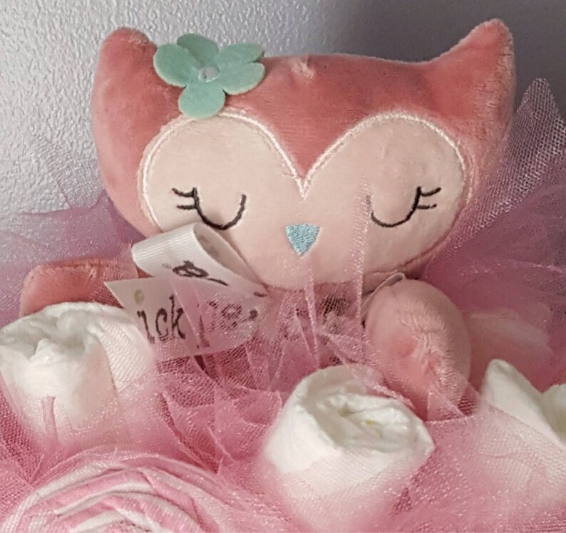 new mom gift baby girl shower decorations Owl Diaper bouquet baby shower centerpiece unique new baby gift baby shower gift