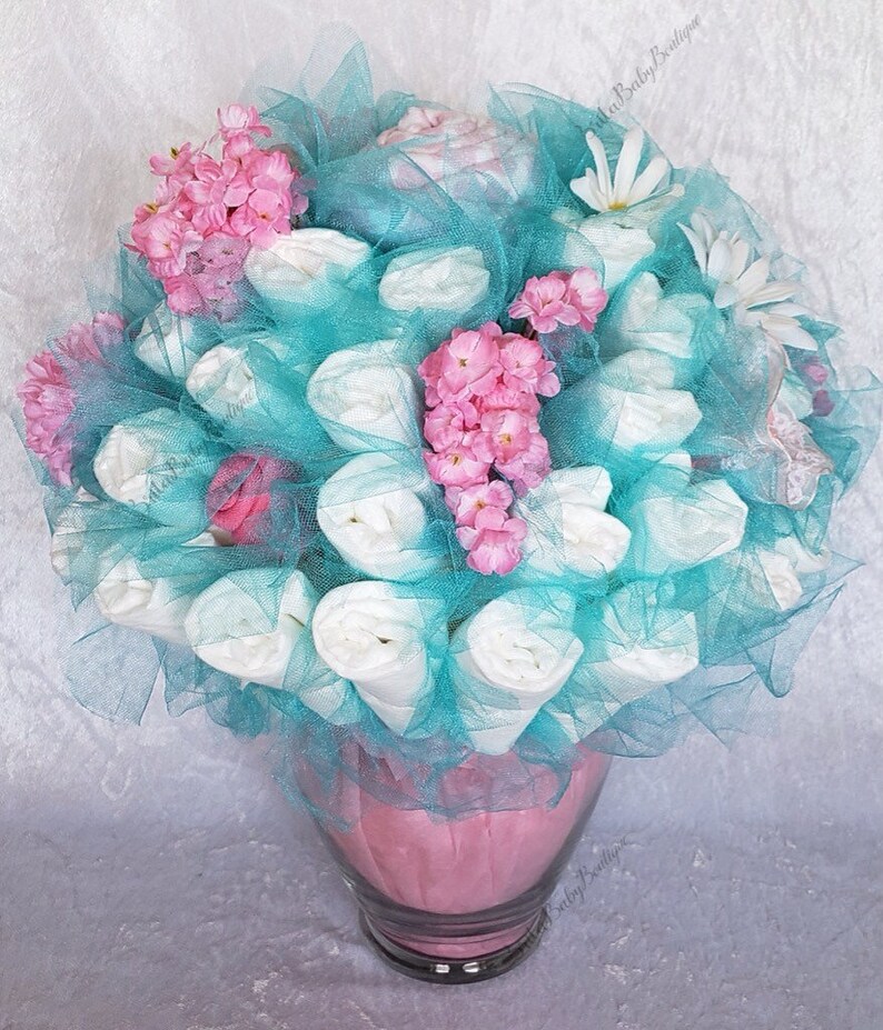 turquoise baby shower decorations