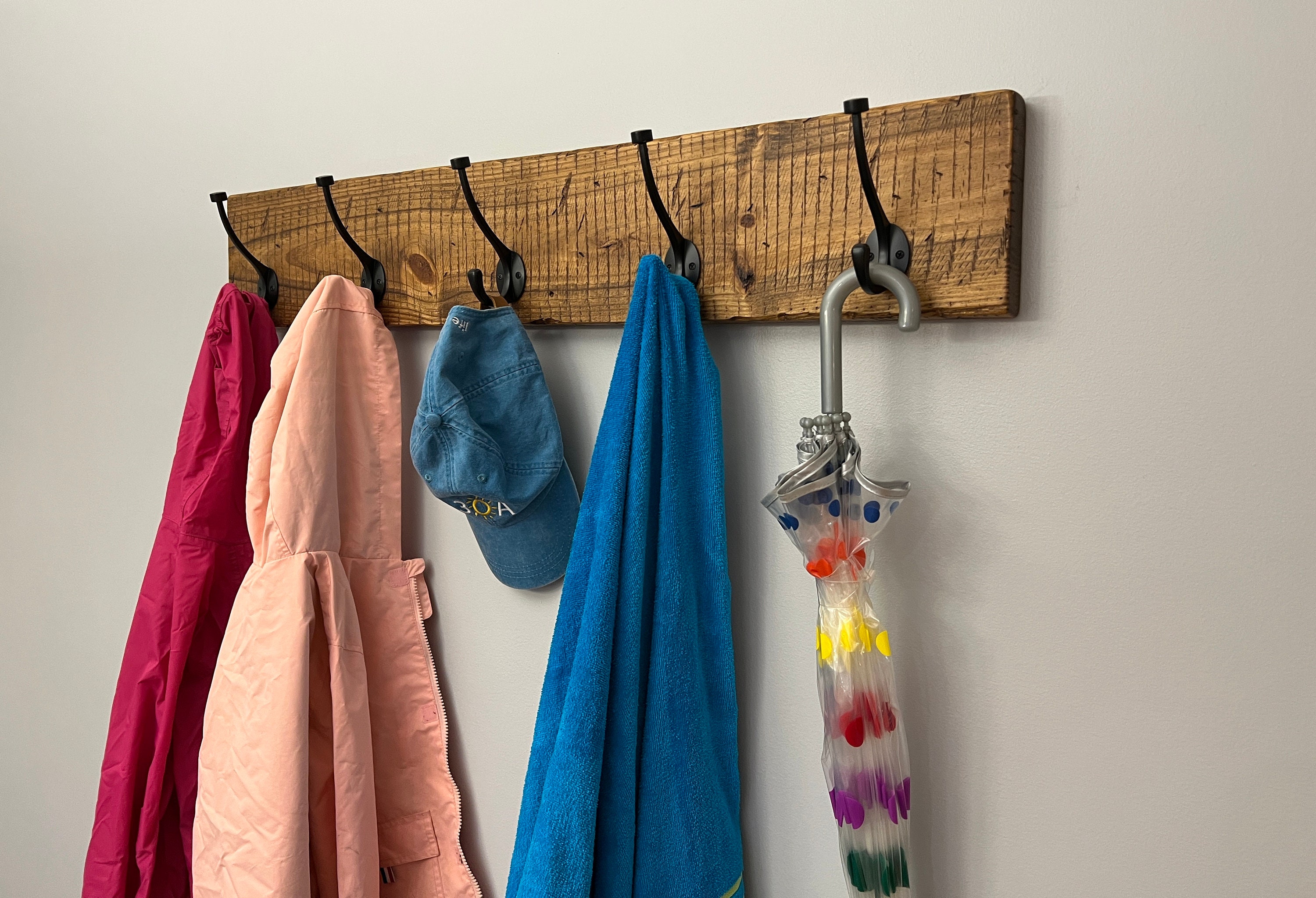 Distressed Farmhouse Rustic Coat Rack - Etsy