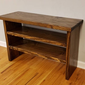 Tall Entryway Shoe Rack and Bench