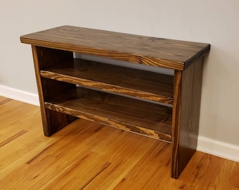 Tall Entryway Shoe Rack and Bench