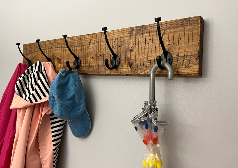 Distressed Farmhouse Rustic Coat Rack - Etsy