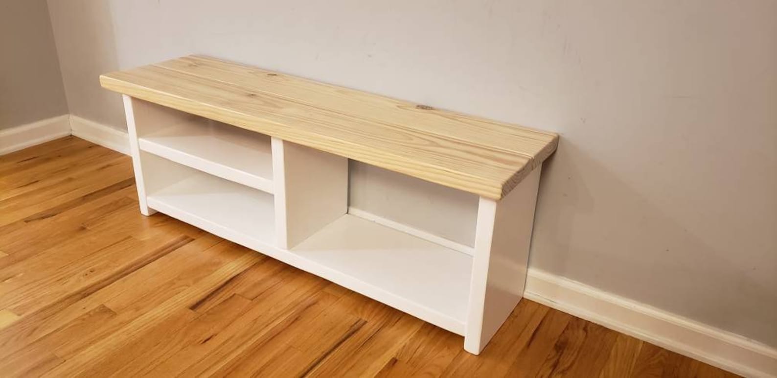 White Bottom Entryway Rustic Shoe\boot Rack and Bench - Etsy