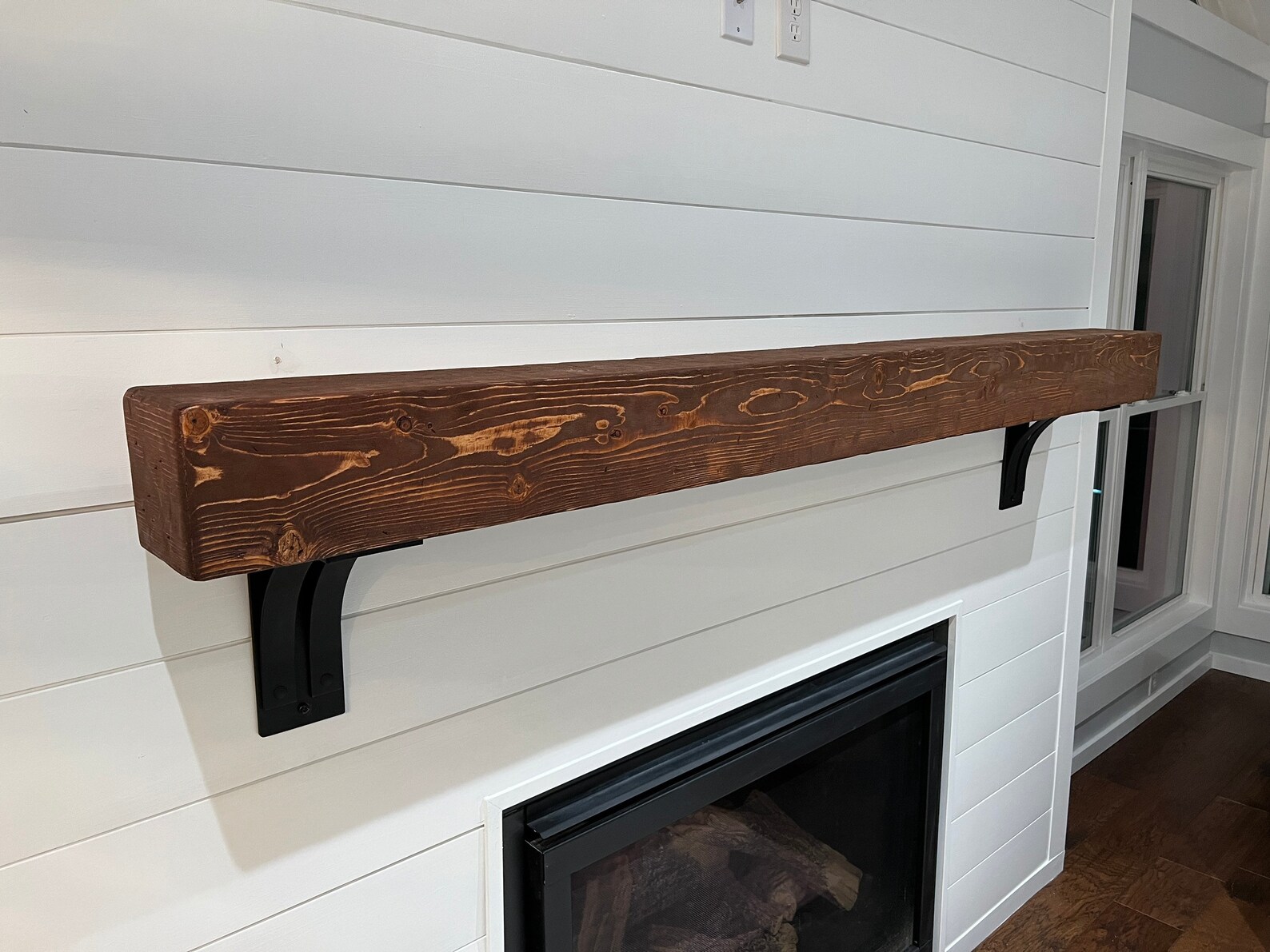 Fireplace Floating Mantel Wall Shelf Floating Shelf Rustic Etsy