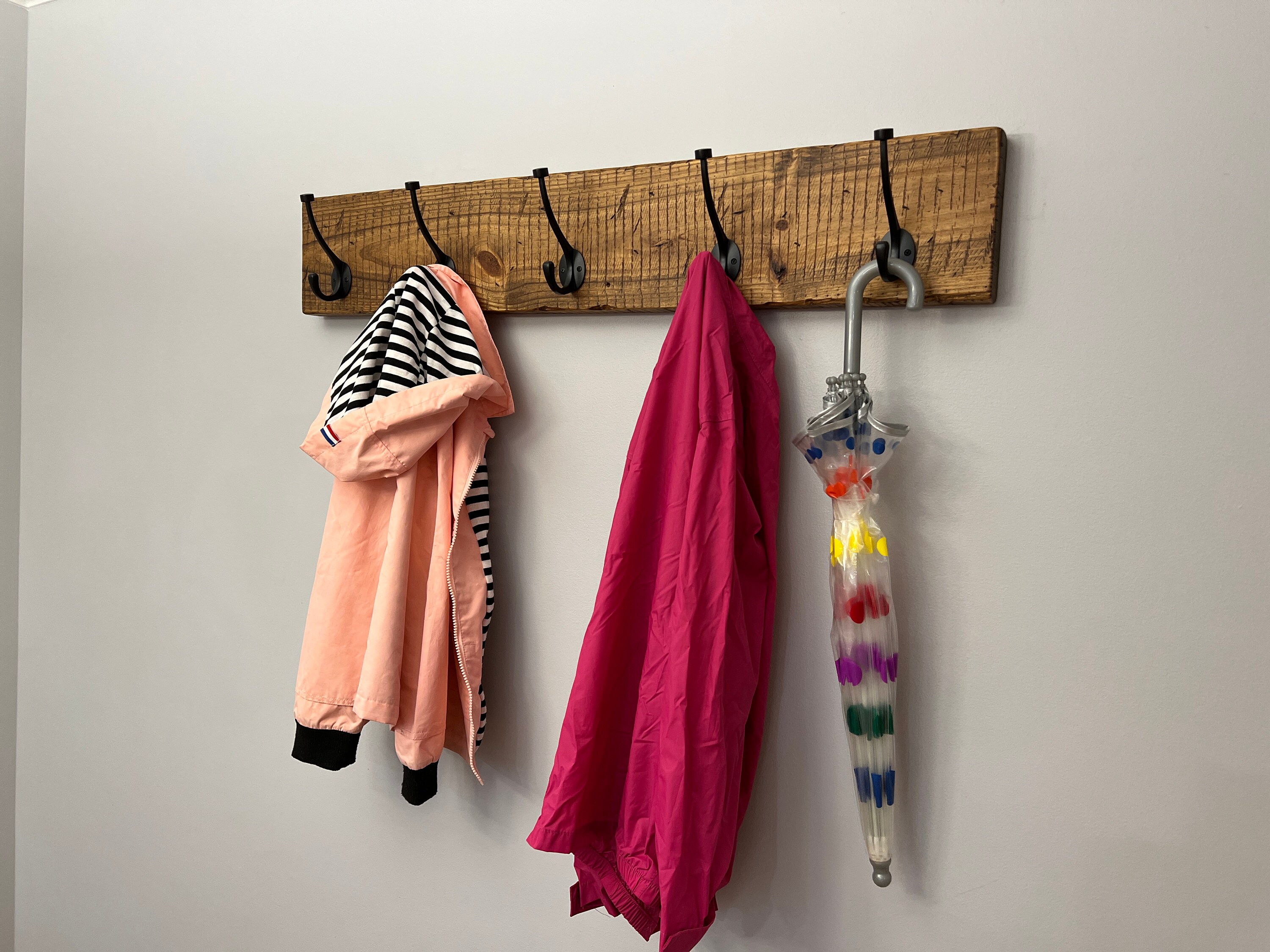 Distressed Farmhouse Rustic Coat Rack - Etsy