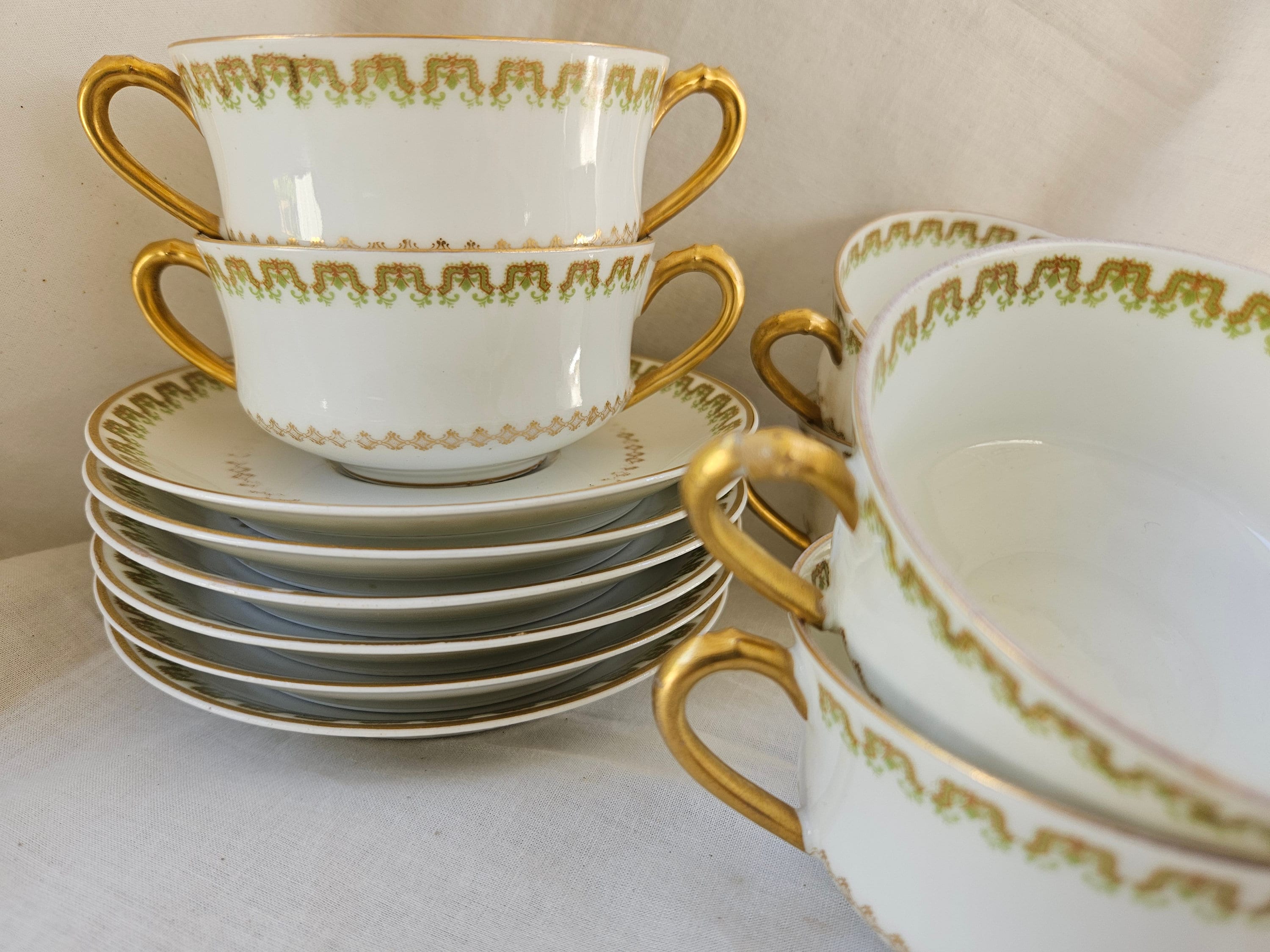 Limoges C and Saucer - Etsy