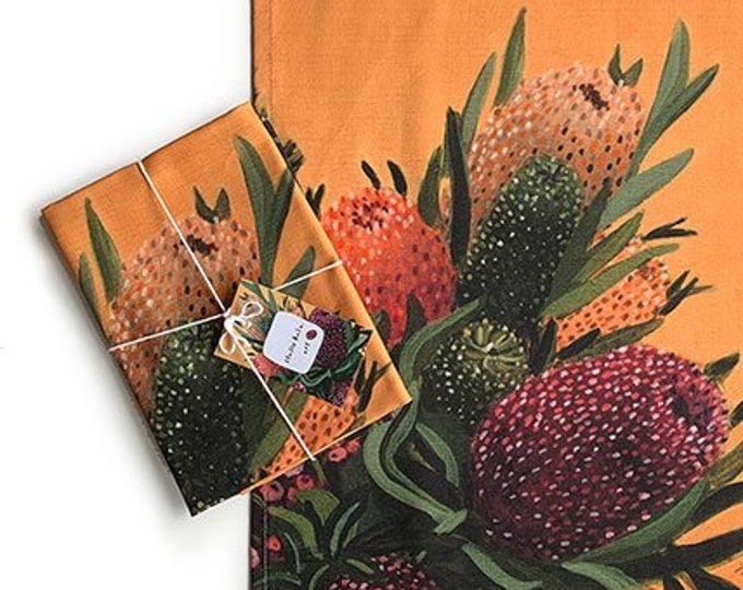 Botanische Druck Küchentuch botanische Illustration | Etsy