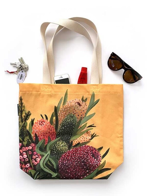 Designer Made Large Tote Bag Banksia