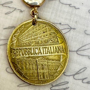 1996 Italy 200 Lire Coin Necklace Pendant. Choose from 3 settings