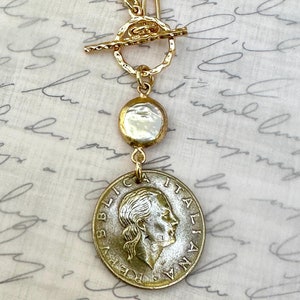 1992 Italy 200 Lire Coin Necklace Pendant. Choose from 3 settings
