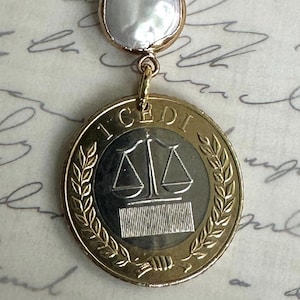 2022 Ghana 1 Cedi Coin Necklace Pendant.  Choose from 3 Settings