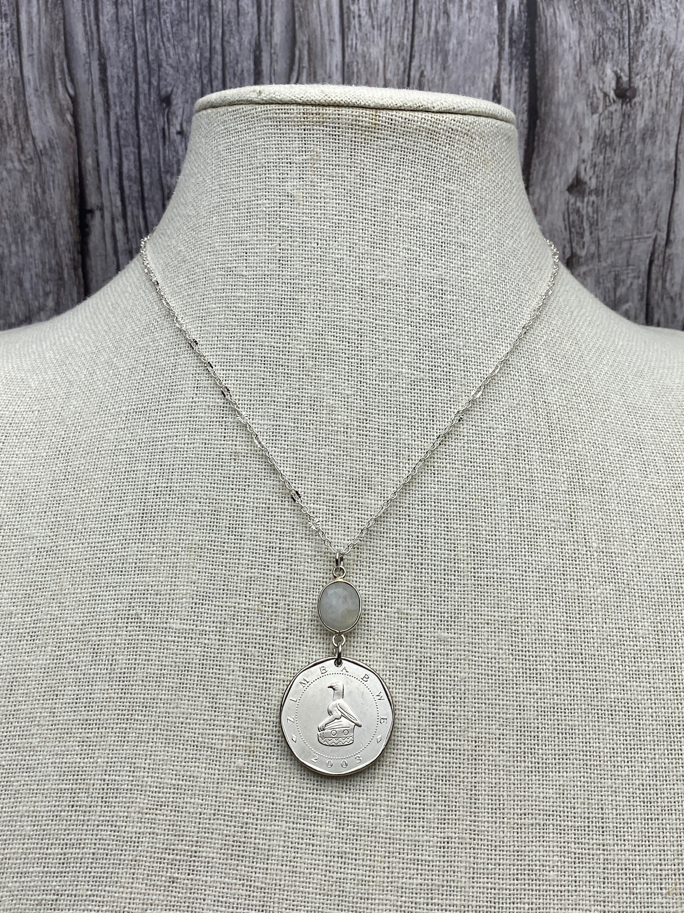ネックレス・ペンダント roaju discliche large necklace 5BNY842 18K WHITE GOLD DIAMOND PRINCESS OUTLINE MEDIUM FLOWER