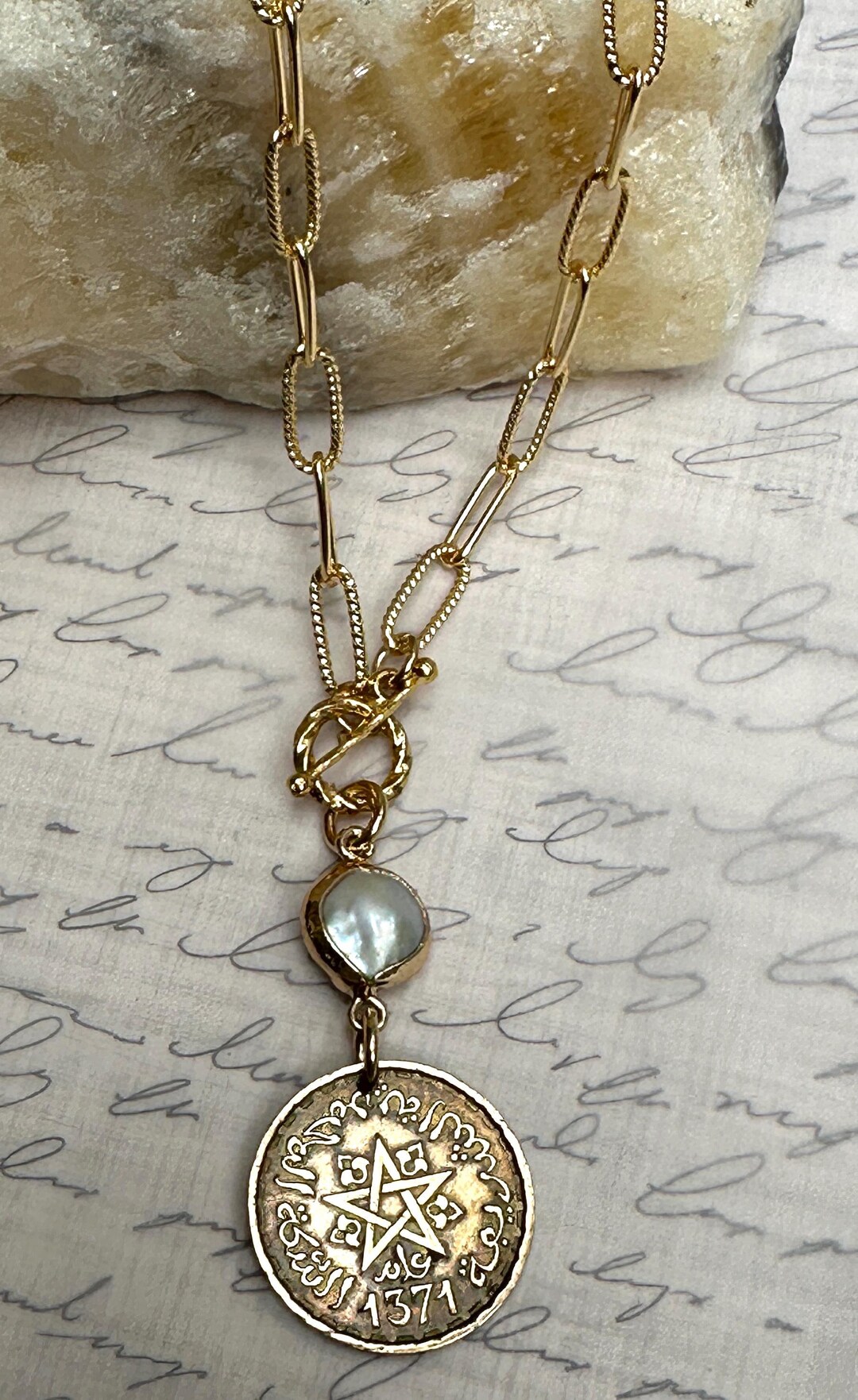 ヴィンテージ 1952 モロッコ 20 フラン コイン ネックレス ペンダント。アラビア暦 1371 年。3 つのセッティングから選択 - Etsy  日本