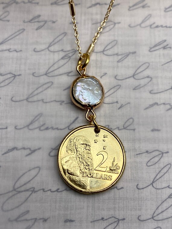 Double Sided Lunar Coin Necklace | Acanthus | Made in the USA