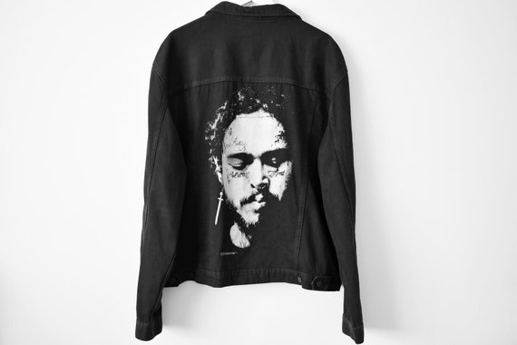 Post Malone Printed Denim Jacket Post 