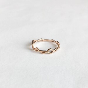 Laurel Ring, 14K Solid Gold, Yellow, White, Rose Gold Body Colors