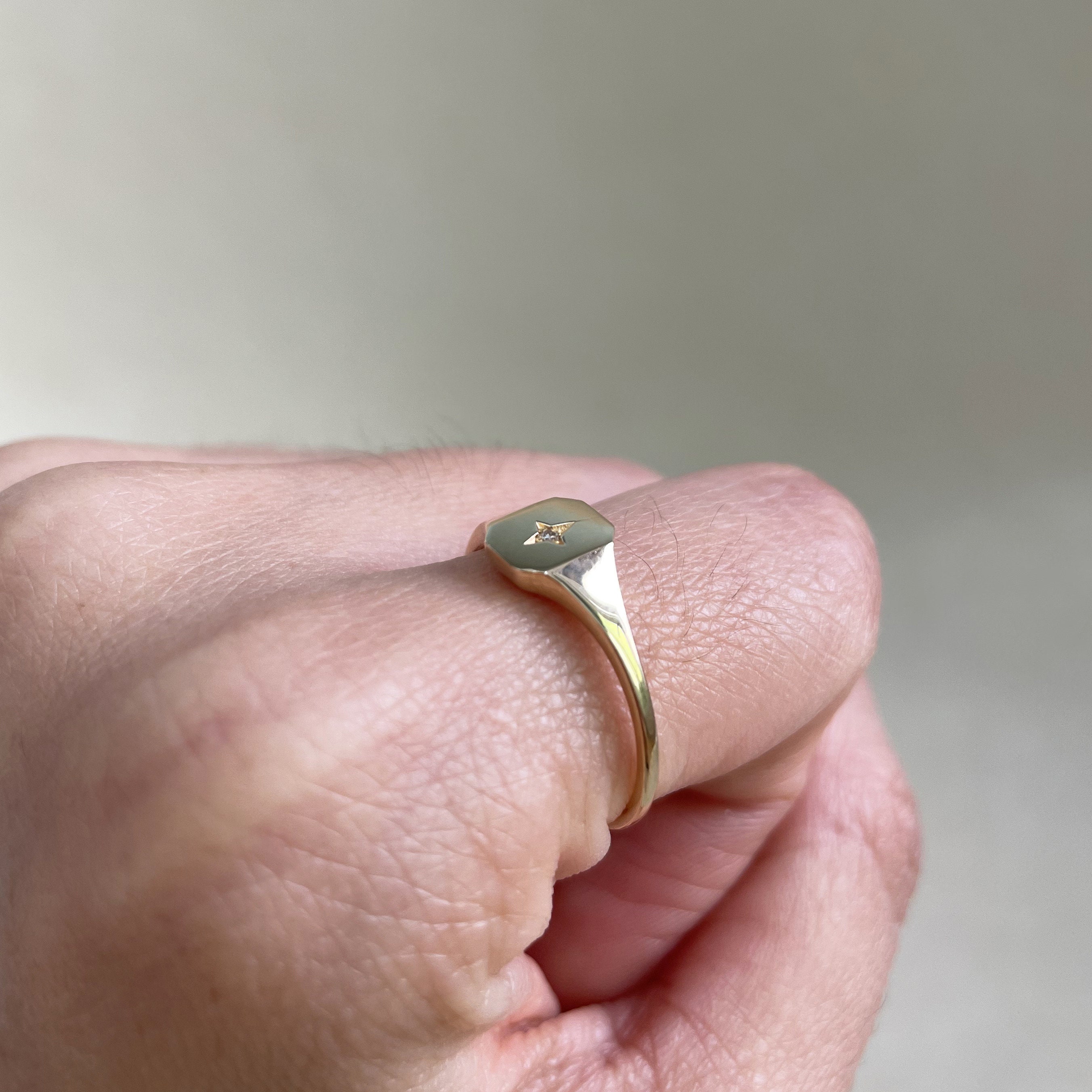 14K Solid Gold Ring 14K Yellow Gold ring The Ring of Wealth Etsy