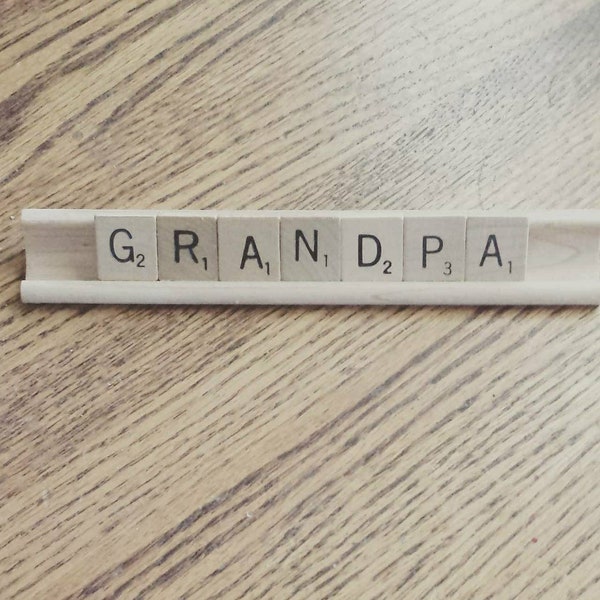 Scrabble name plates